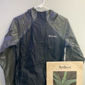 Black Columbia rain jacket